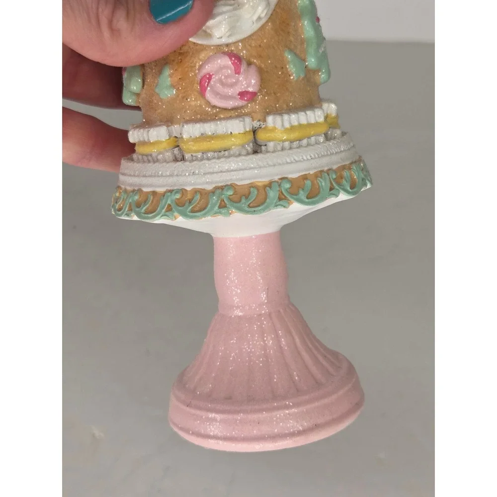 Pastel Pink Sugar Coated Christmas Candyland Sweet Treats Gingerbread‎ Tree